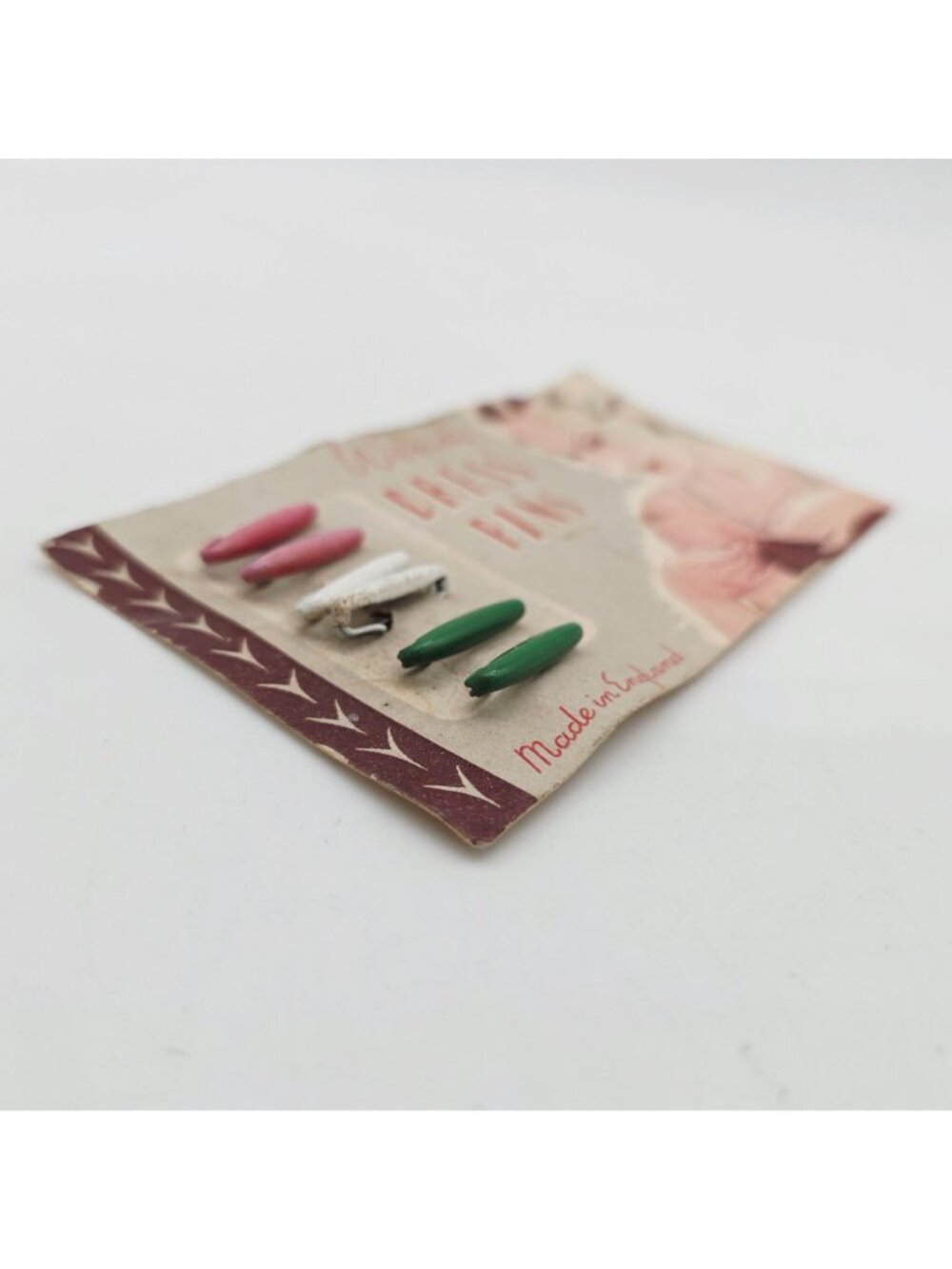 Vintage Wendy Dress Pins Multi-Color Made In England Original Card MCM Sewing - Picture 5 of 8